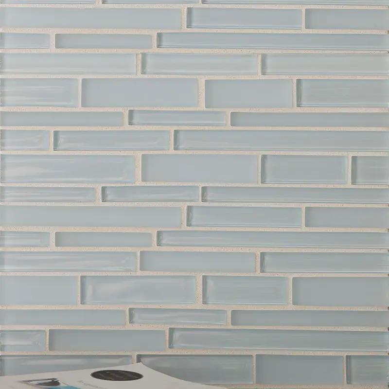 Marea Gloss/matte Interlocking Slides Glass Mosaics 12x12