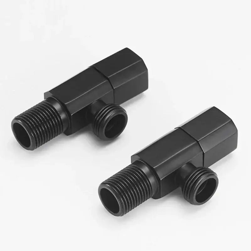 Matte black hexagonal filling valve faucet for kitchen and bathroom