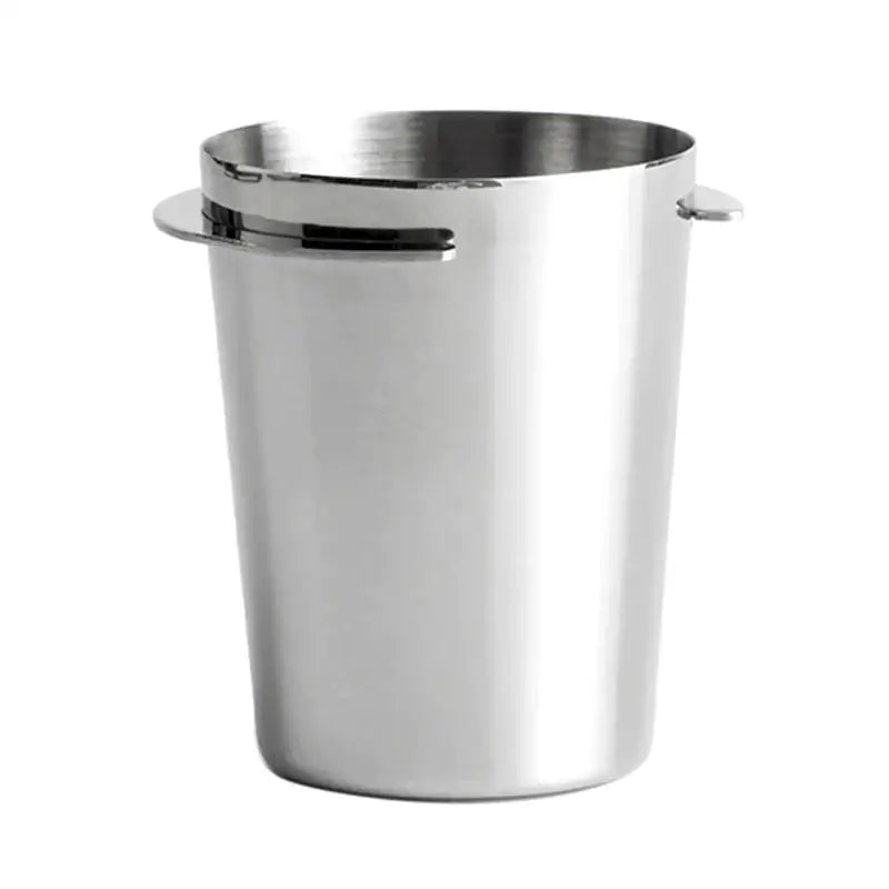 Matte black & stainless steel espresso dosing cup kitchen coffee tool