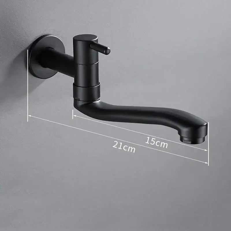 Matte black stainless steel kitchen faucet with swivel spout