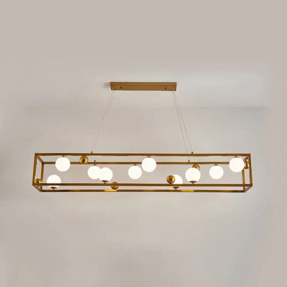 DecorBites™ Metal Pendant Light with Milk Glass Shade for Industrial Dining Rooms