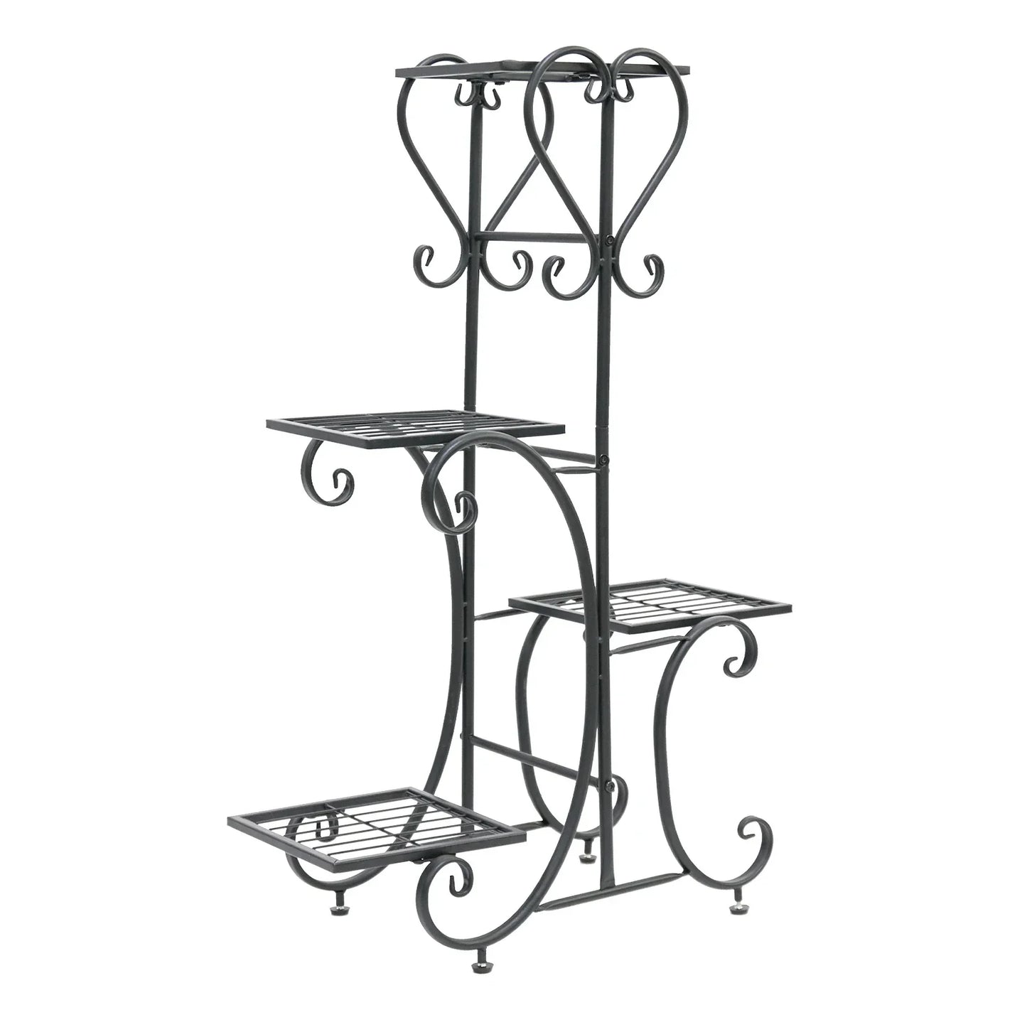 DecorBites™ Metal Plant Stand for 4 Flower Pots