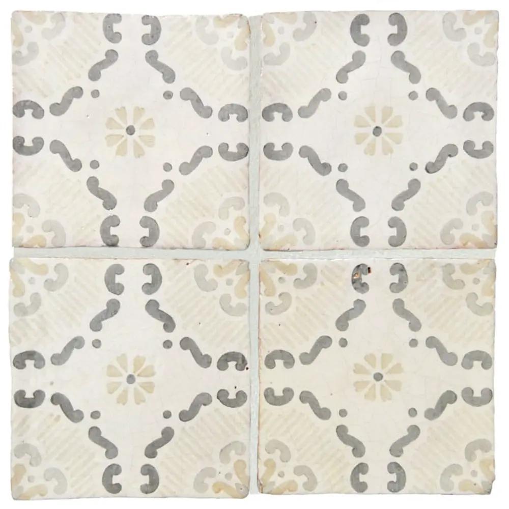 Sicilian Sand Glazed Terracotta Accent Tiles 6x6