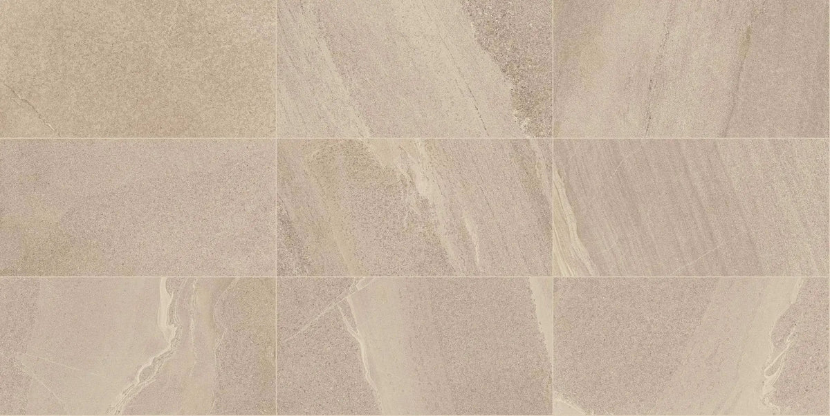 Milestone East Beige Bullnose Stone Look Porcelain Moldings 3x24