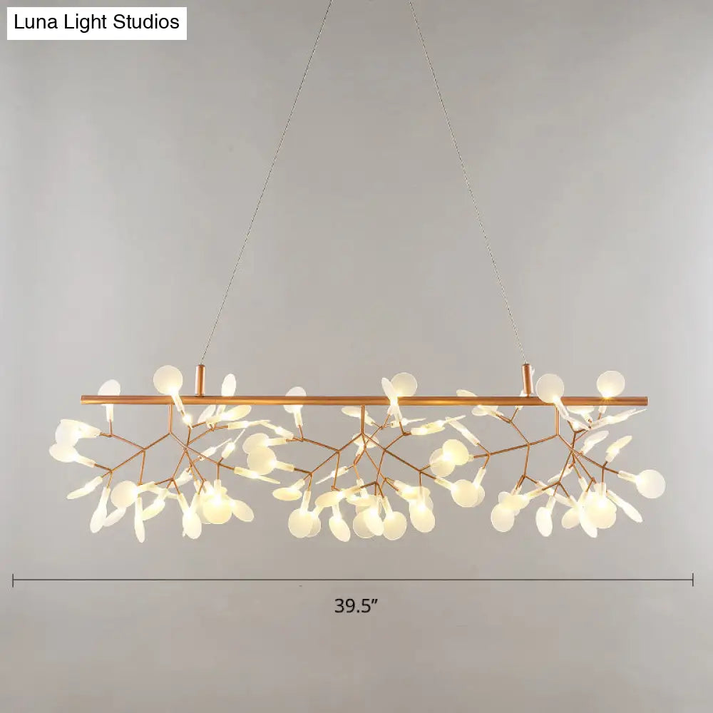 DecorBites™ Minimalist Acrylic Gold Pendant Ceiling Lamp - Heracleum Over Island Lighting