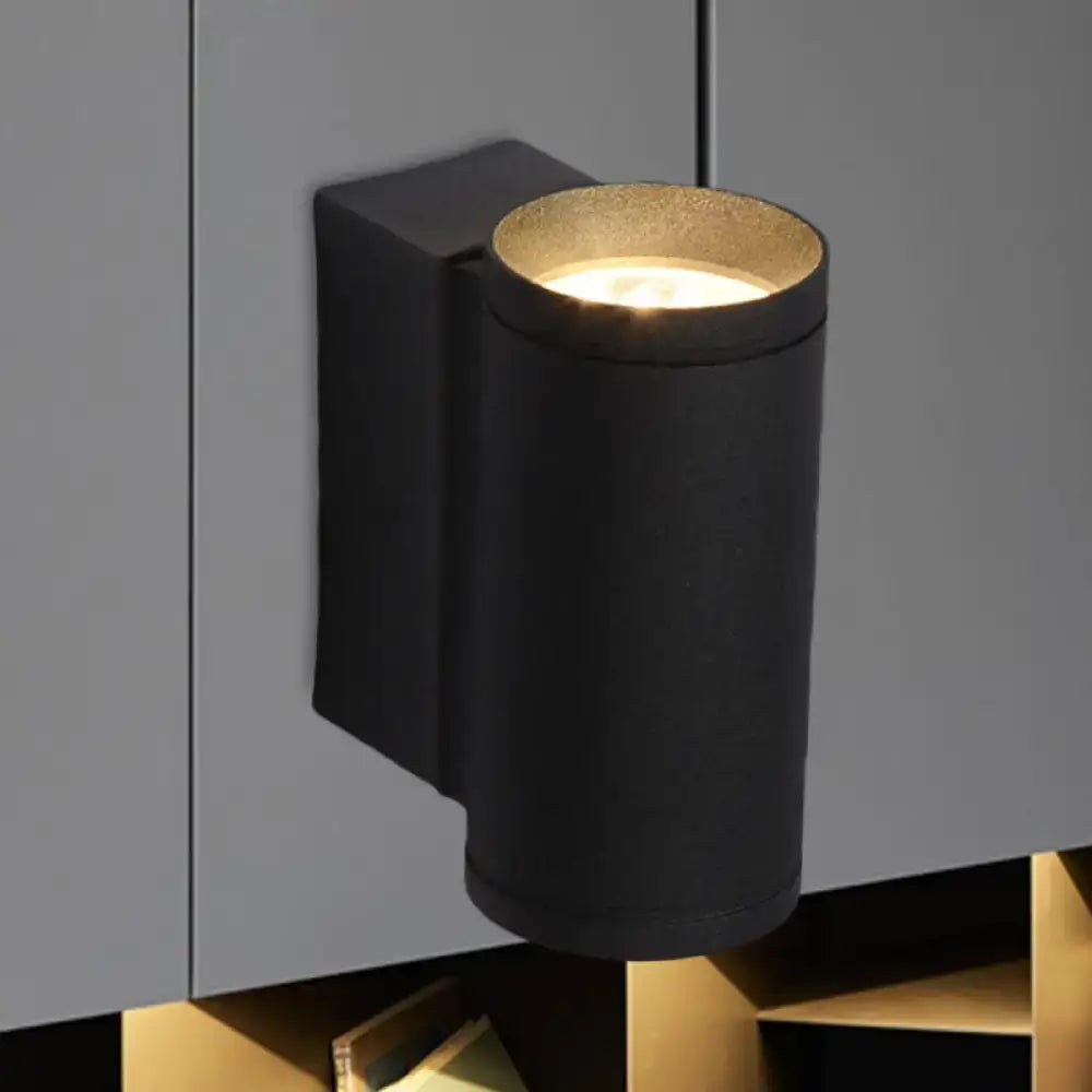 Minimalist black and gold metal wall mounted lamp bedroom sconce