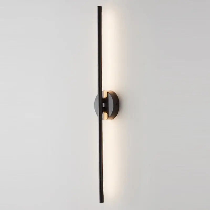 Minimalist black & gold copper wall sconce lamps for bathroom