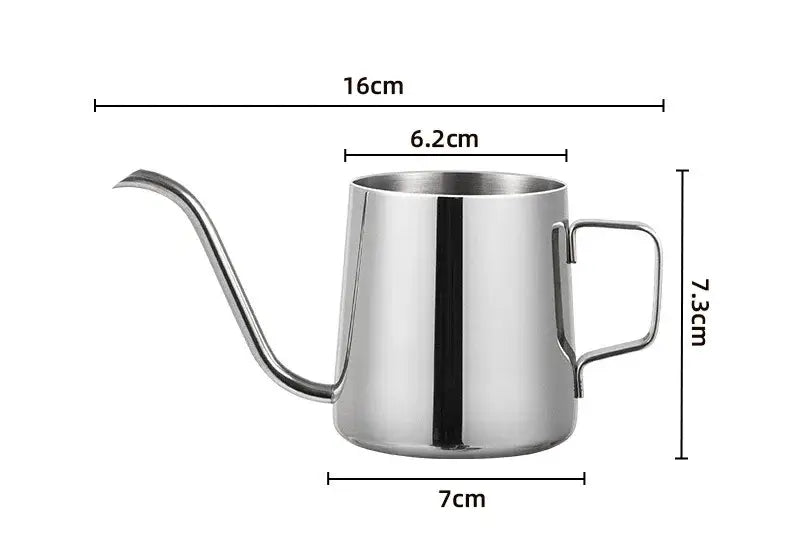 Minimalist cream stainless steel glass coffee maker kitchen kettle