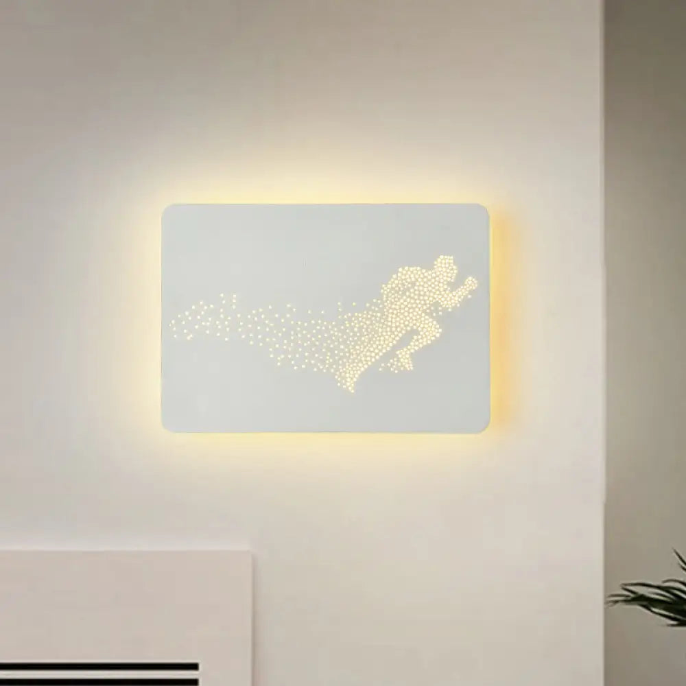 DecorBites™ Minimalist LED Wall Lamp with Running Man Pattern