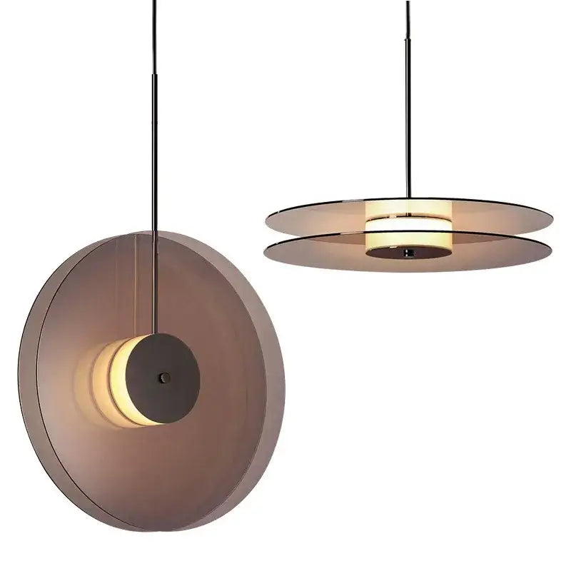 Minimalist matte glass pendant lights for dining room warm led illumination
