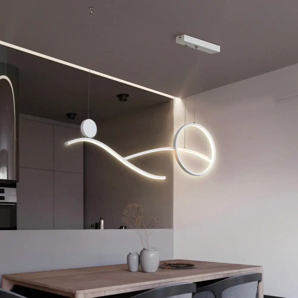 DecorBites™ Minimalist Metal LED Hanging Light for Dining Room and Kitchen Island