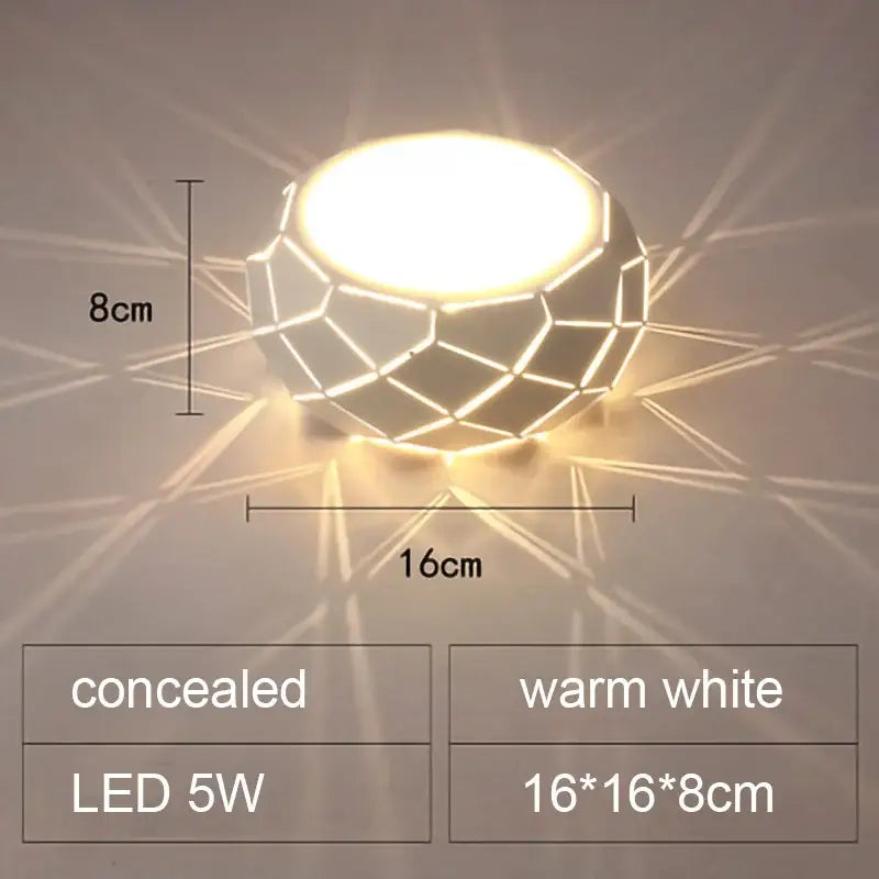 Minimalist metallic dimmable led ceiling light aisle cylinder lamp