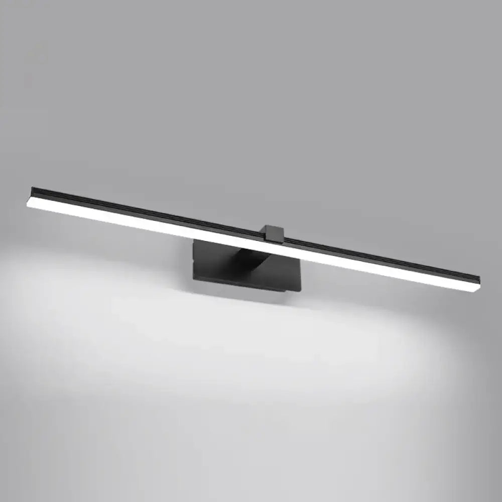 Minimalist white led wall mount light fixture bathroom vanity lighting