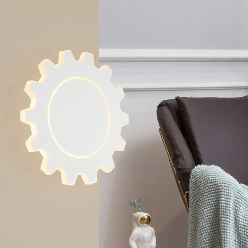 DecorBites™ Minimalistic LED Wall Sconce: Acrylic Black/White Finish, Warm/White Light