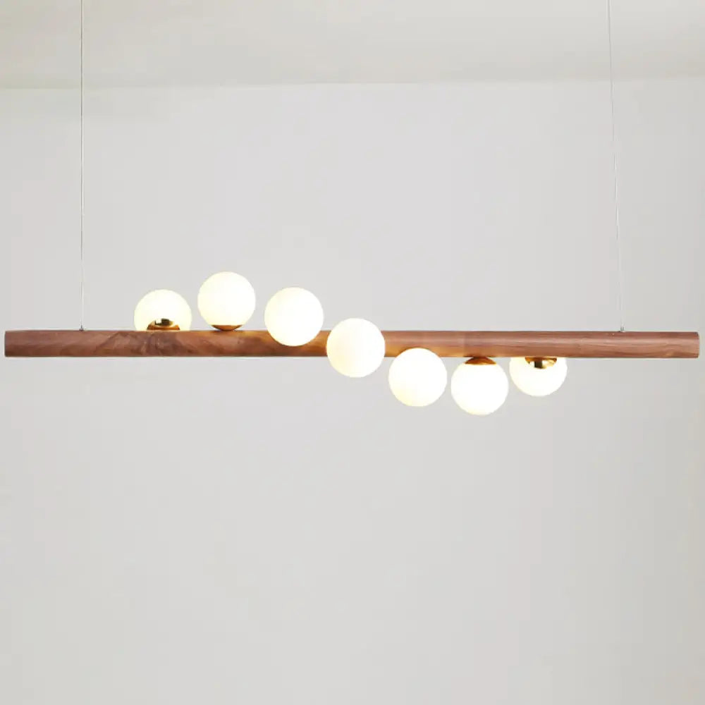DecorBites™ Minimalistic Milk Glass Suspension Light: Elegant Jewelry Pendant for Dining Room