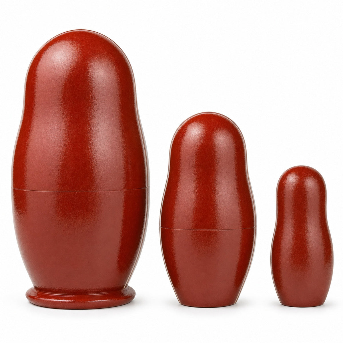 Chocolate, Yellow & Black Labrador Retrievers Wooden Nesting Dolls 4.25 Inches