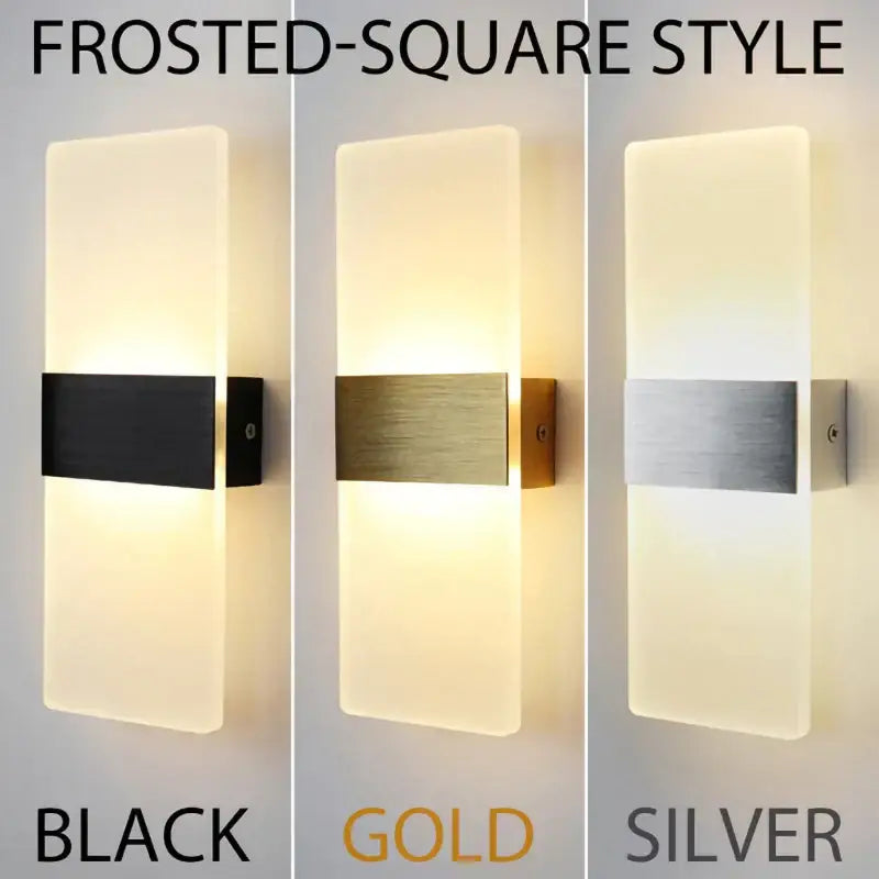 Modern acrylic touch sensor led wall lamp bedroom sconce
