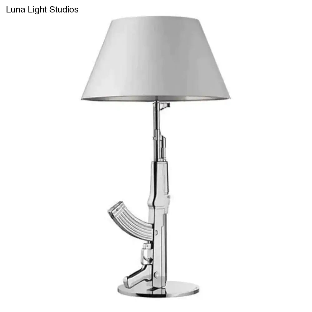 Modern ak47 gun lounge floor lamp – gold & black bedroom light