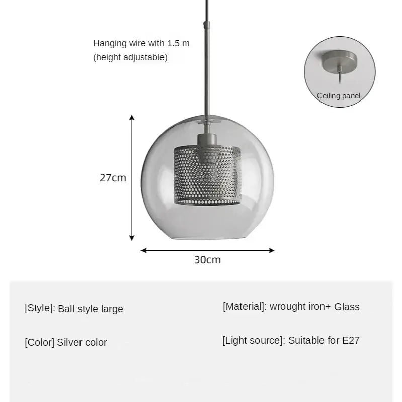 Modern amber honeycomb decorbites glass ball pendant light kitchen