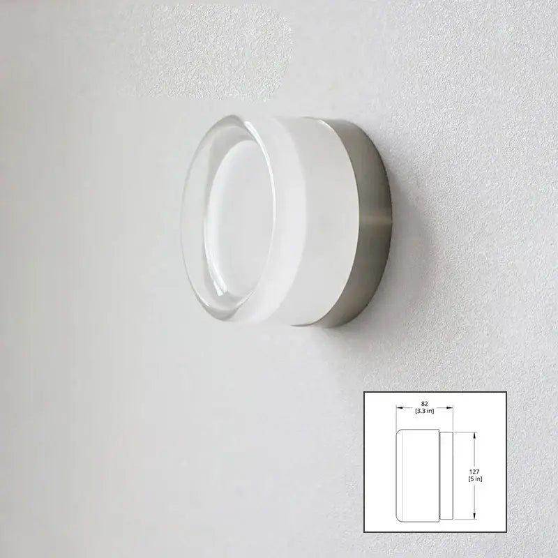 Modern amber & white glass sconce led wall lamp for living room