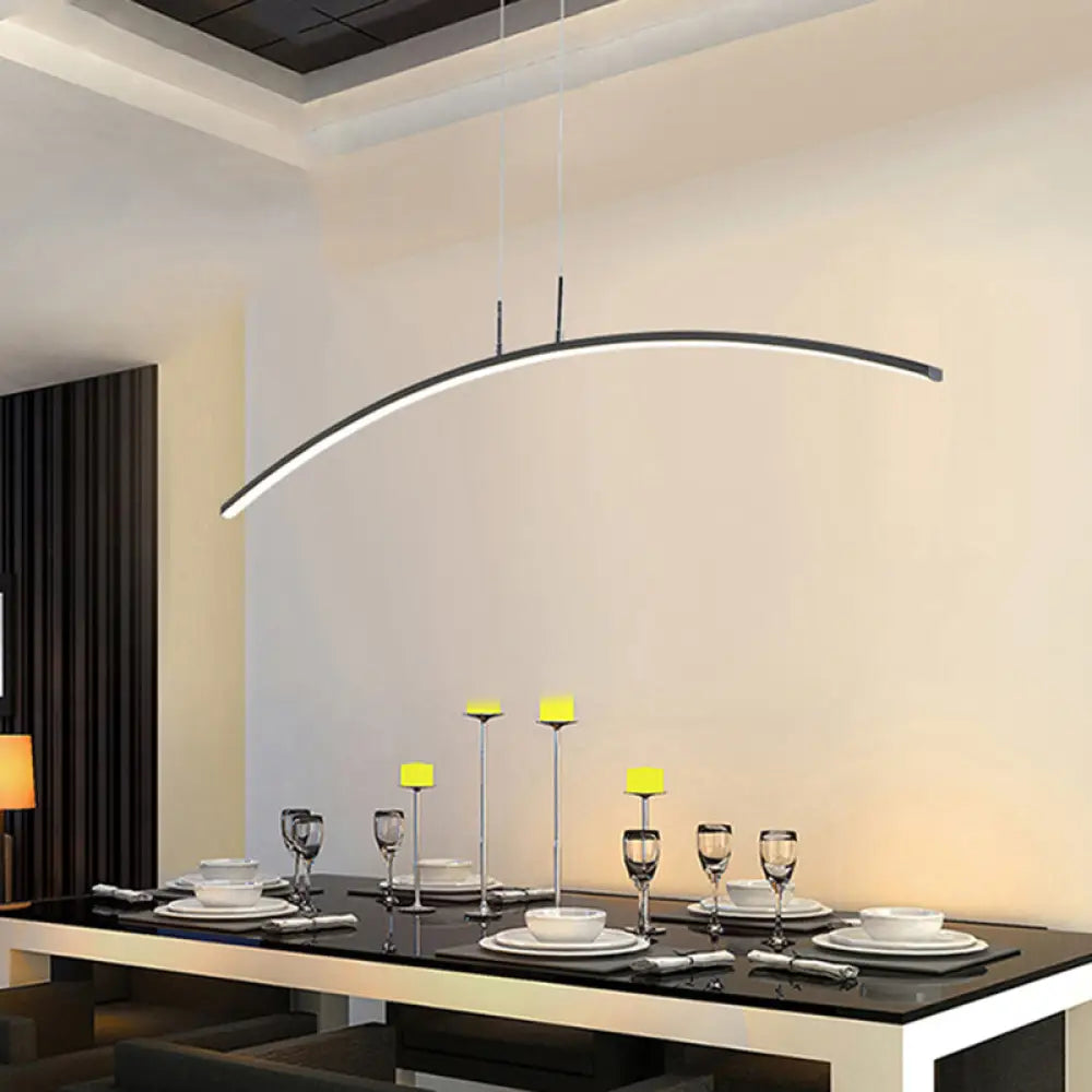 DecorBites™ Modern Arched LED Pendant Light - Acrylic Dining Room Island Lighting