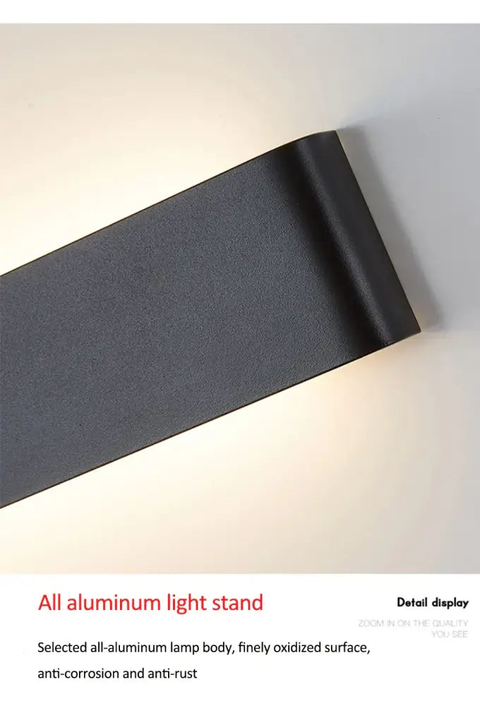 Modern black adjustable led wall lamp bedroom reading light