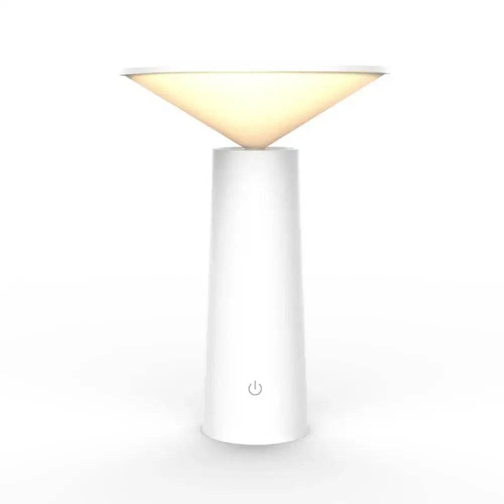 Modern black and beige led usb desk lamp touch sensor bedroom light