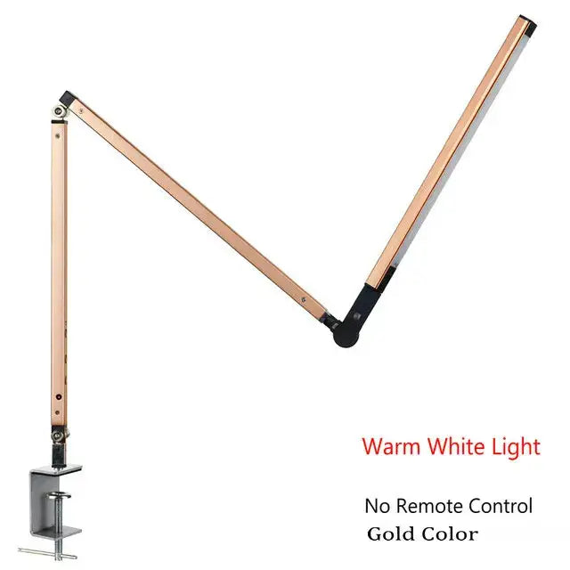 Modern black clip led desk lamp office reading light