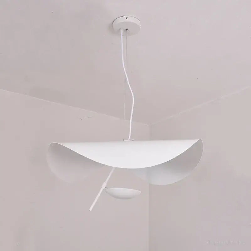Modern black & gold leaf pendant light – living room decor