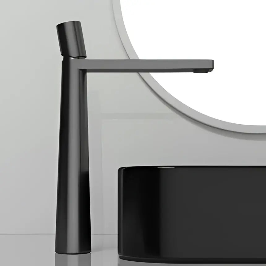 Modern black & grey brass basin faucet bathroom mixer tap