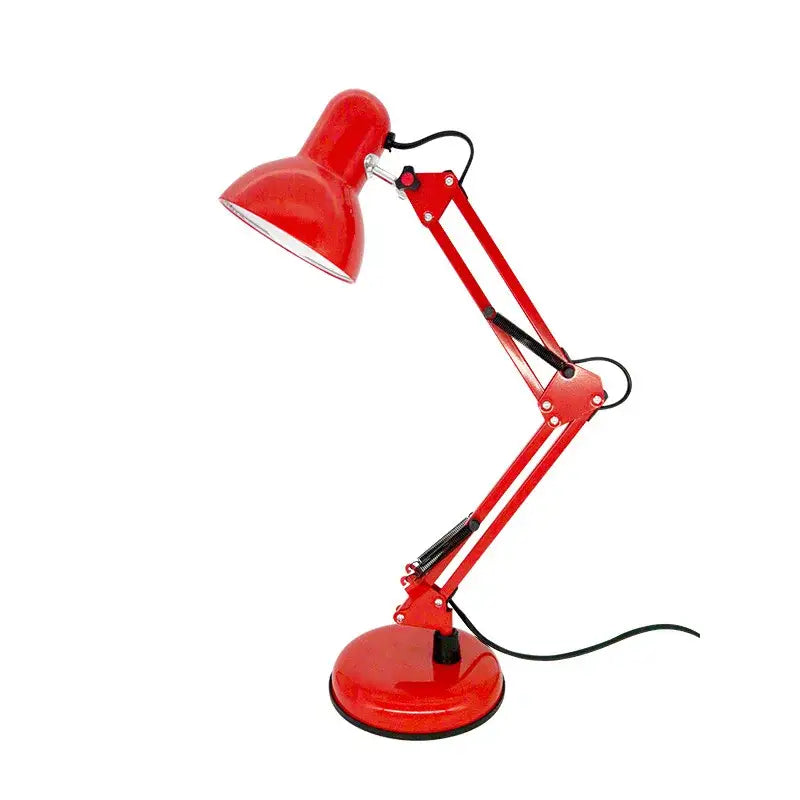 Modern black metal adjustable swing arm desk lamp bedroom office