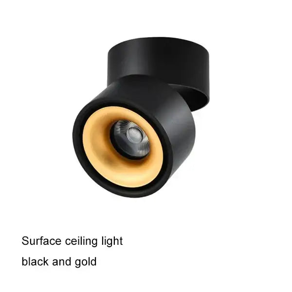 Modern black & white cob led ceiling spot light for living room