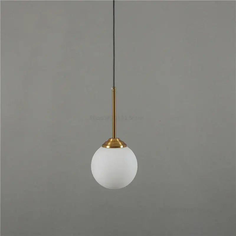 Modern brass and glass pendant lights for kitchen dining room