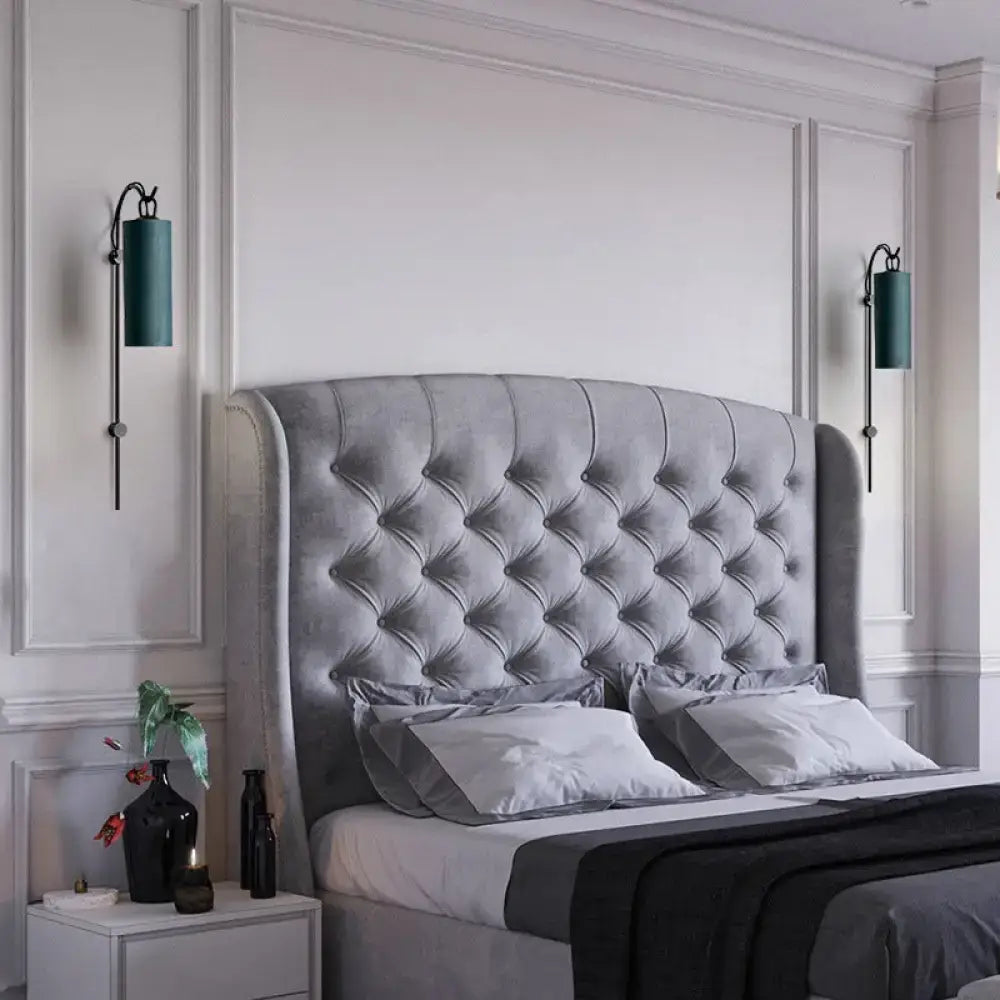 Modern brass & white wall sconce living room direct wired electric