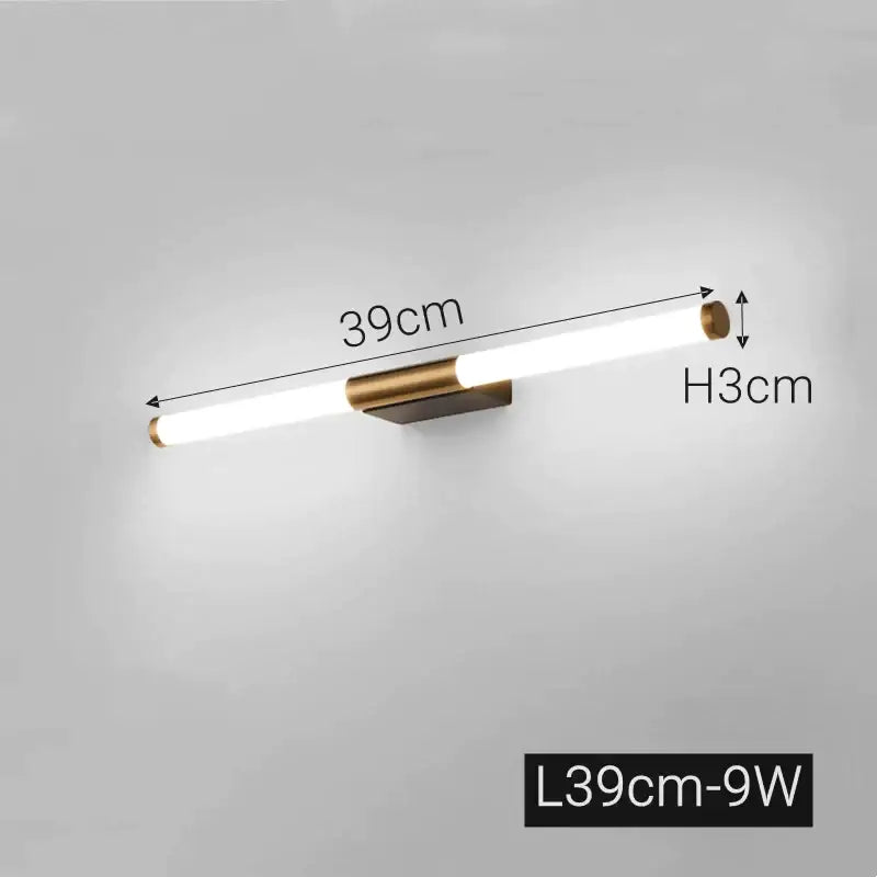 Modern bronze led mirror front wall lamp for bathroom bedroom vanity