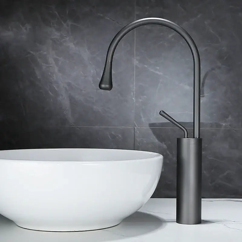 Modern brushed gold basin faucet bathroom swivel sink crane