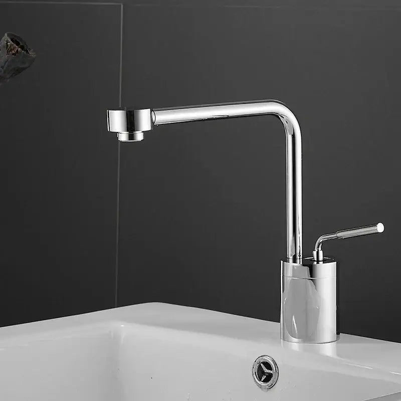 Modern brushed gold waterfall faucet swivel sink kitchen tap