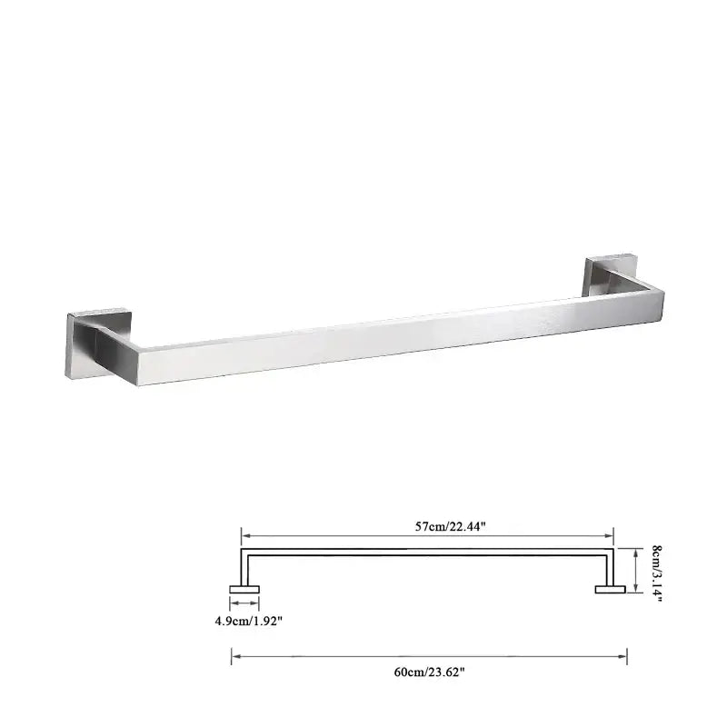 Modern brushed nickel bathroom hardware set – bathroom accessory kit