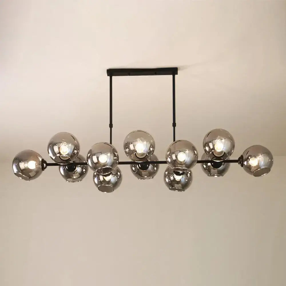 Modern chrome globe island lighting – kitchen hanging lamp