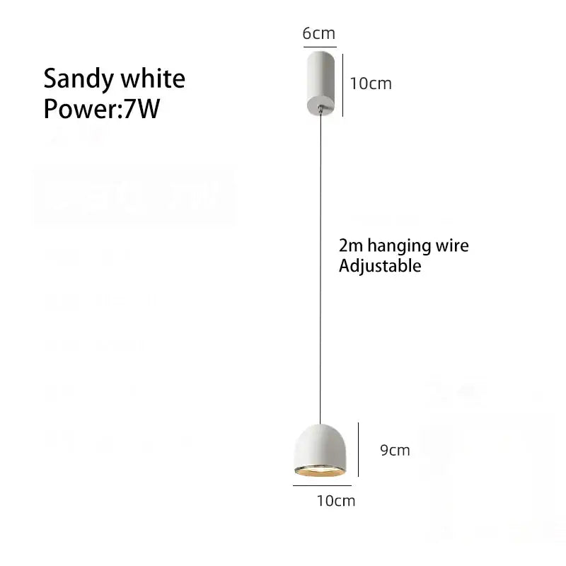 Modern cob pendant light dining room chandelier in 5 colors