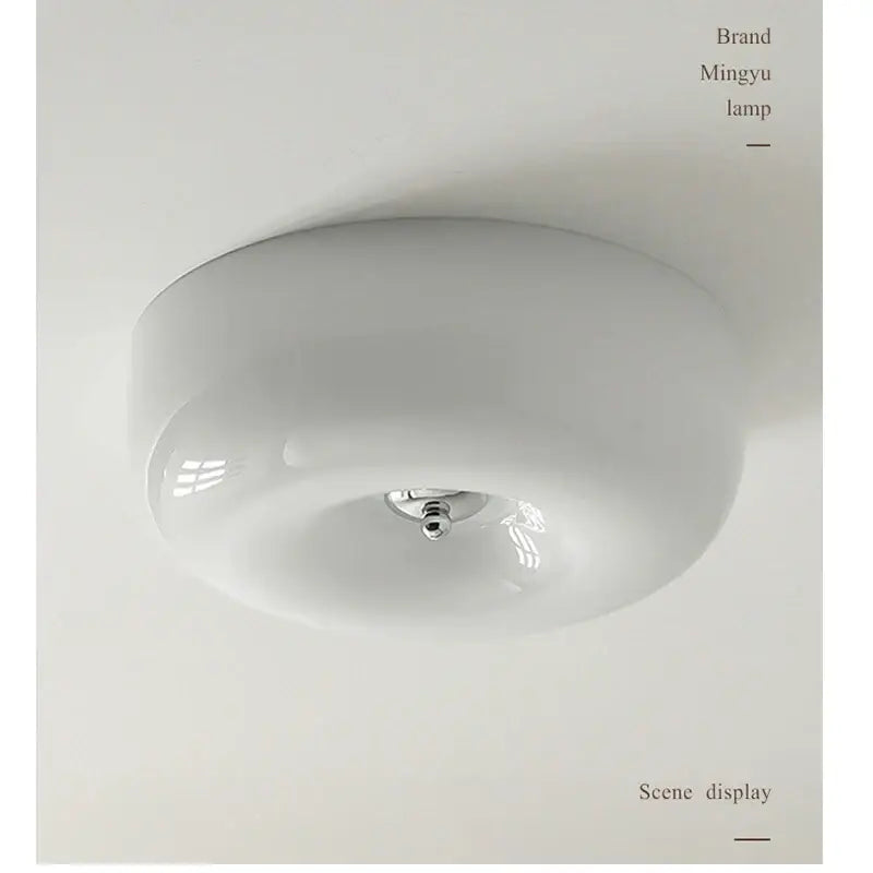 Modern cream bauhaus style ceramic ceiling lamp bedroom