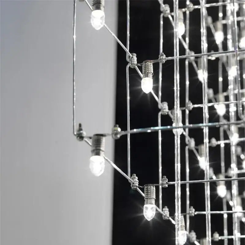 Modern cube led chandelier for luxury dining room and office