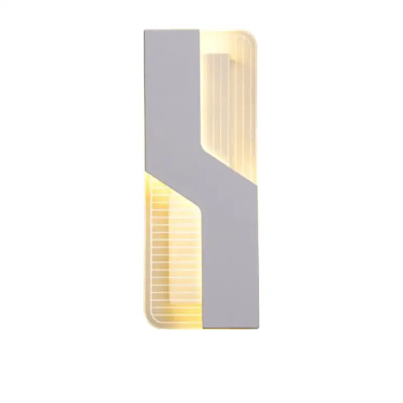 Modern geometric white led wall lamp bedroom sconce
