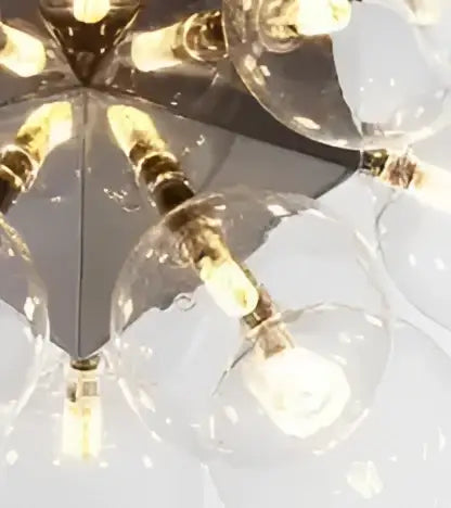 Modern glass bubble led hanging lamp for living room