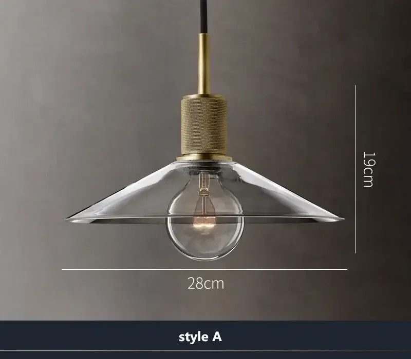 Modern gold and clear glass led pendant light trio dining room