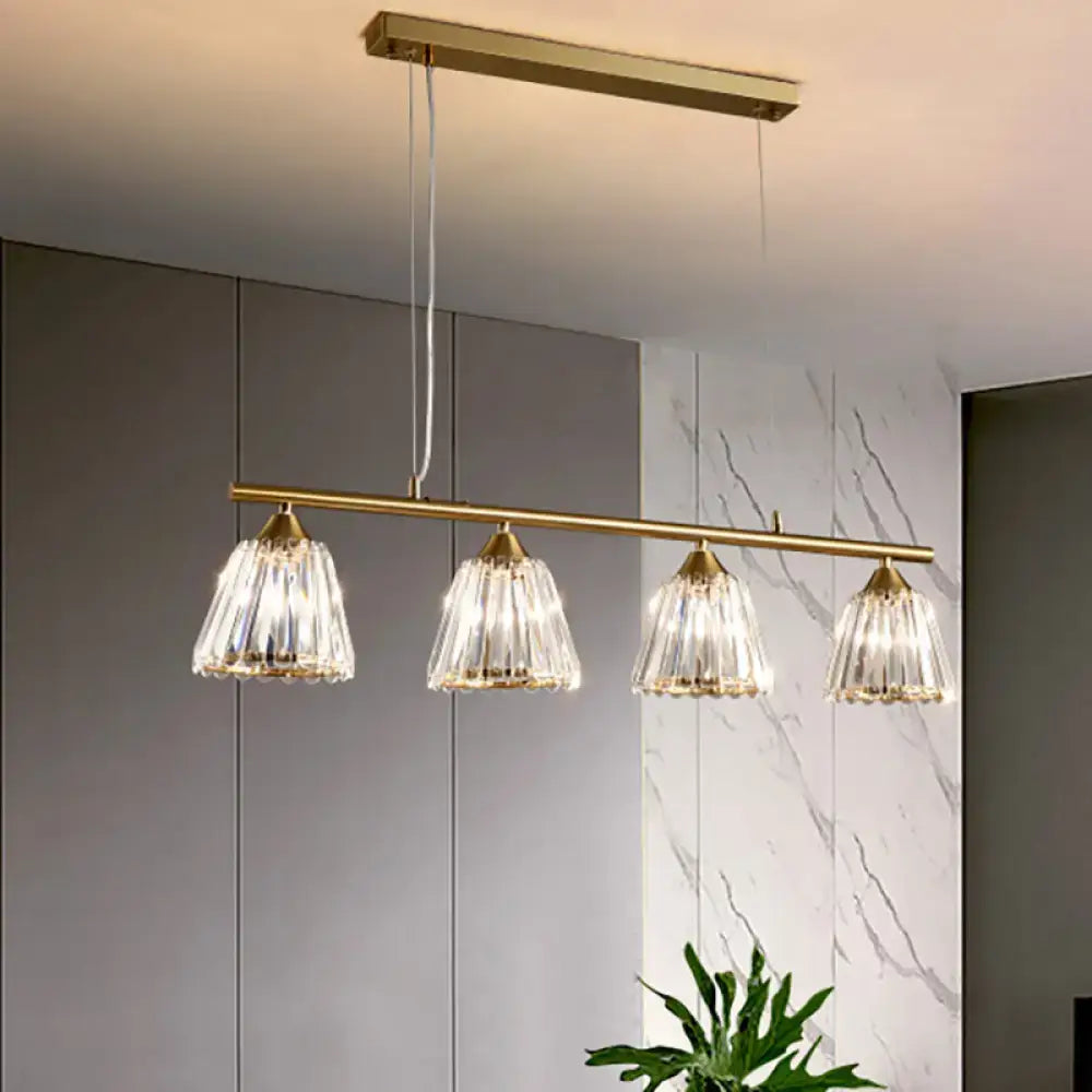 Modern gold and crystal pendant light dining room 220v-240v