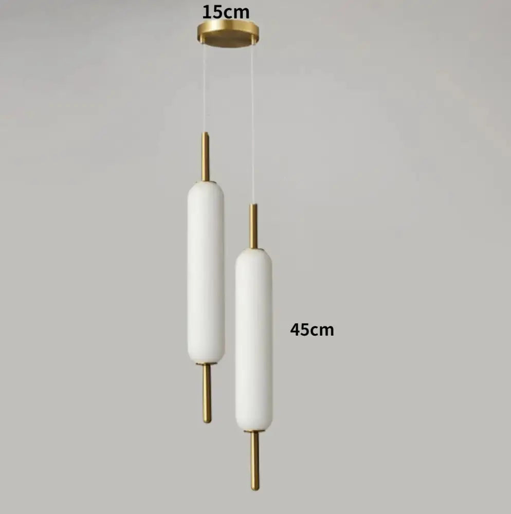 Modern gold and frosted glass led pendant chandelier for living room