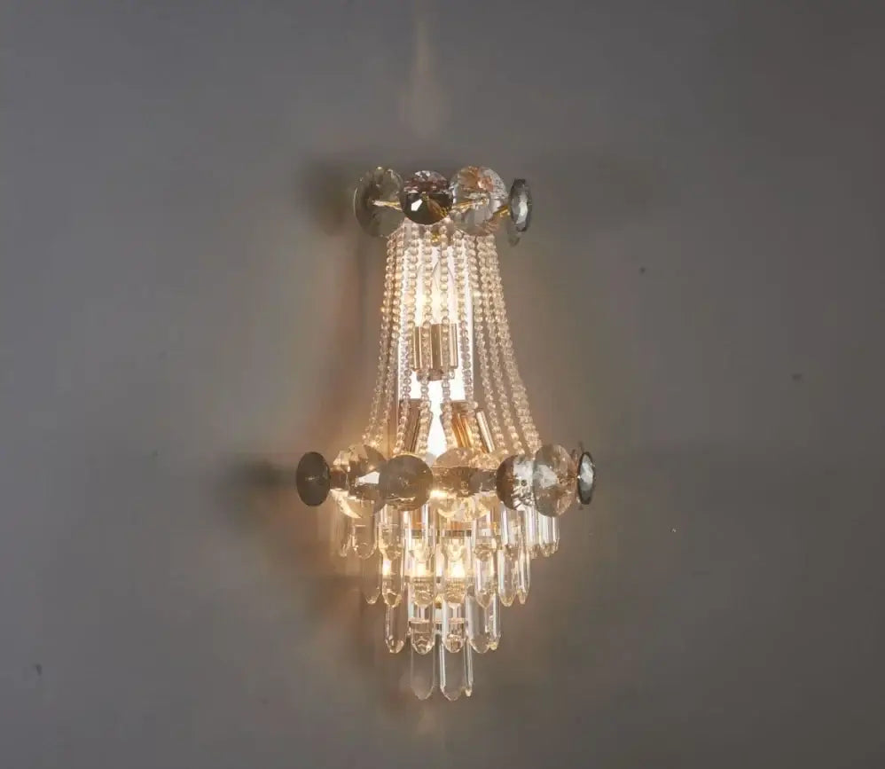 Modern gold crystal chandelier for living room