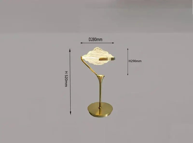 Modern gold led pendant lamp with textured glass for dining room