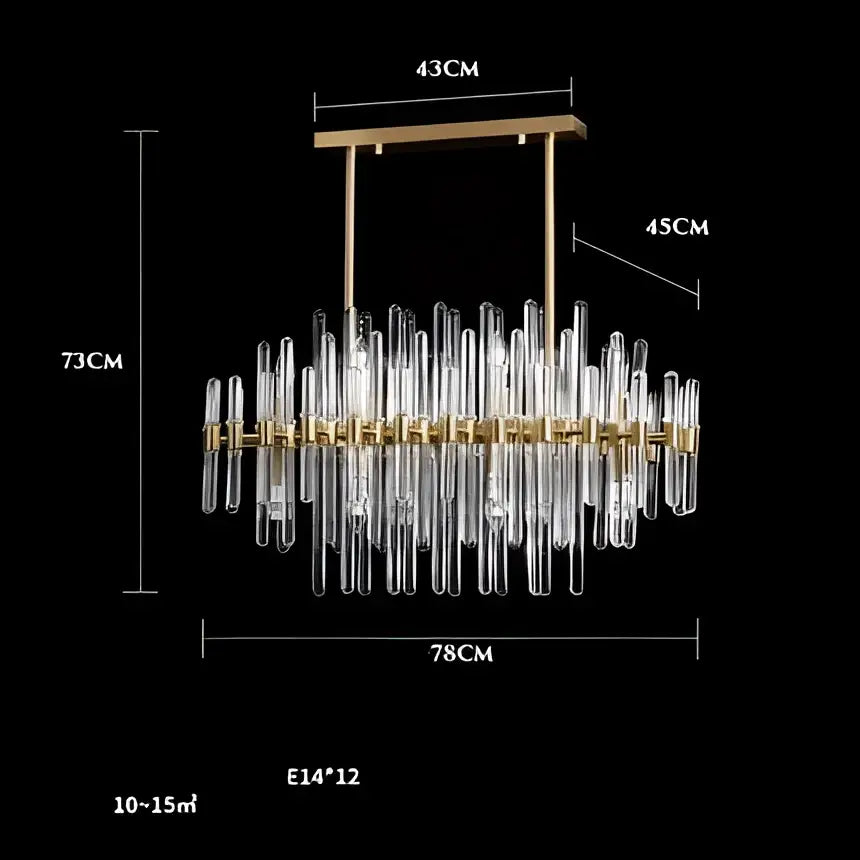 Modern gold & silver e14 led crystal pendant lights dining room